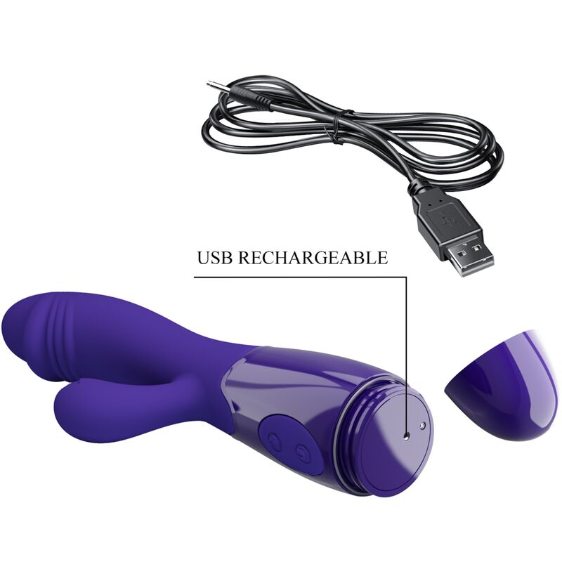 PRETTY LOVE - VIBRATEUR SNAPPY YOUTH & STIMULATEUR DE POINT G VIOLET - Sensualia