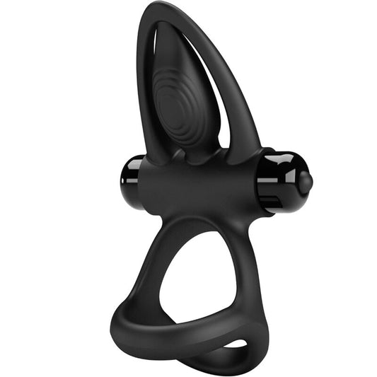 PRETTY LOVE - ANNEAU VIBRANT 10 VIBRATIONS SILICONE NOIR - Sensualia
