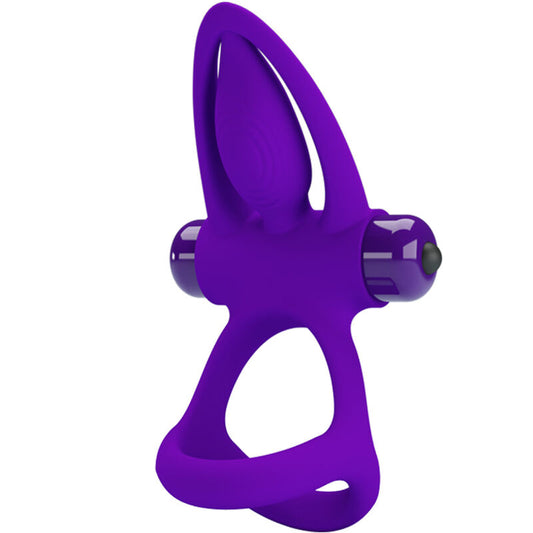 PRETTY LOVE - ANNEAU VIBRATEUR 10 VIBRATIONS SILICONE VIOLETTE - Sensualia