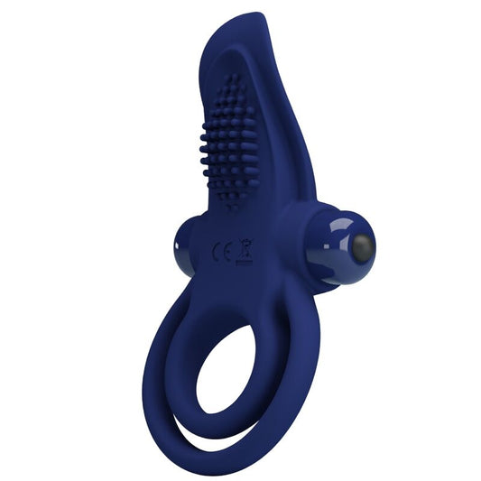 PRETTY LOVE - BRONSON BAGUE DOUBLE AVEC VIBRATION BLEU - Sensualia