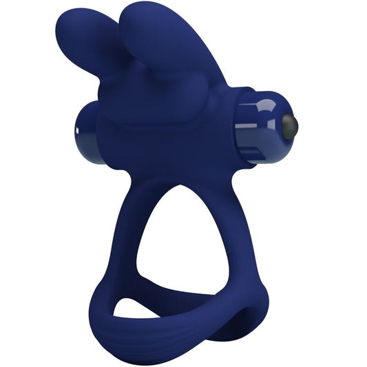 PRETTY LOVE - FRANCISCO DOUBLE ANNEAU VIBRANT LAPIN BLEU - Sensualia