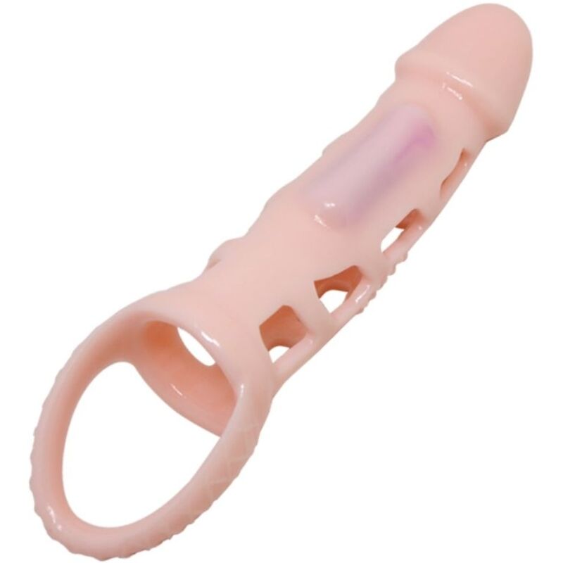 PRETTY LOVE - HOUSSE DEXTENSION DE PÉNIS HARRISON AVEC VIBRATION ET SANGLE 13.5 CM - Sensualia