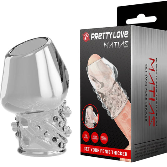 PRETTY LOVE - PÉNIS TRANSPARENT MATIAS PLUS ÉPAIS - Sensualia