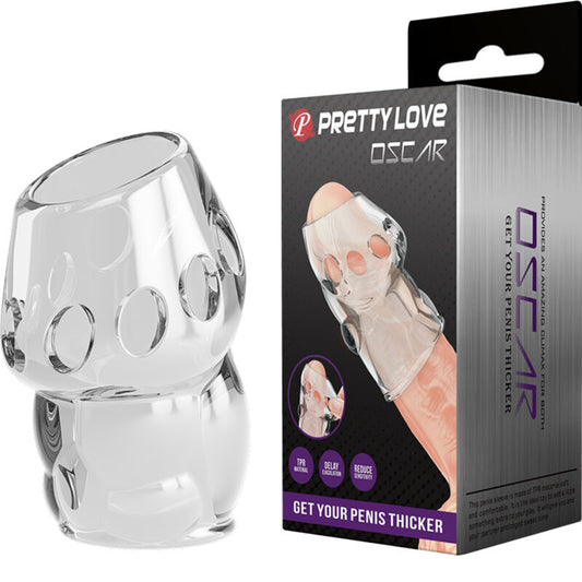PRETTY LOVE - PÉNIS TRANSPARENT OSCAR PLUS ÉPAIS - Sensualia