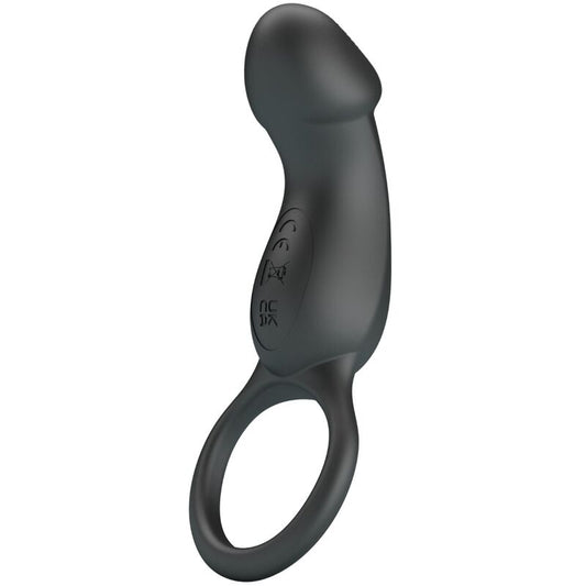 PRETTY LOVE - TRAE ANNEAU VIBRANT AVEC STIMULATEUR NOIR - Sensualia