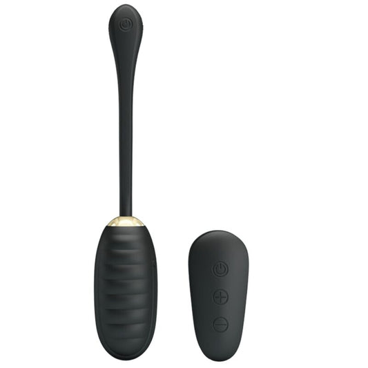 PRETTY LOVE - DOREEN OEUF VIBRANT RECHARGEABLE DE LUXE NOIR TÉLÉCOMMANDE - Sensualia