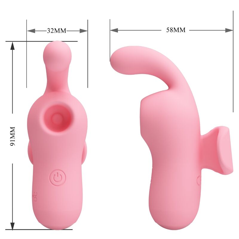PRETTY LOVE - MINI JOUETS AMUSANTS PAR MAGIC BEE VIBRATEUR ET SUCKER - Sensualia