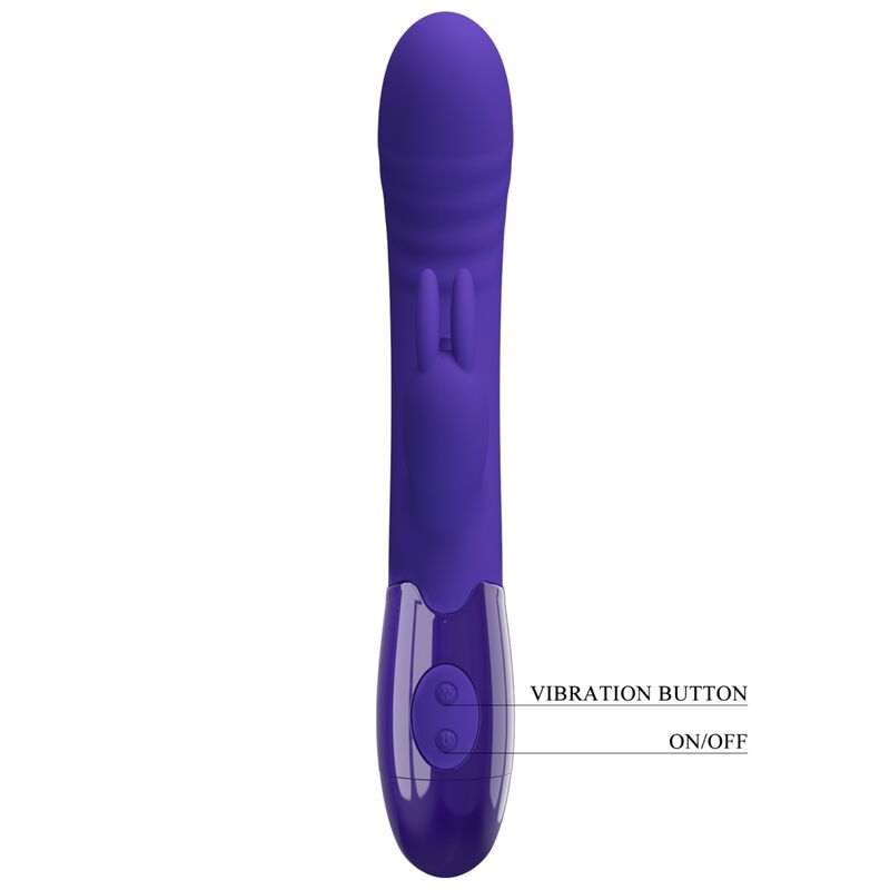 PRETTY LOVE - VIBRATEUR CERBERUS YOUTH LAPIN VIOLET - Sensualia