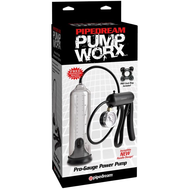 PUMP WORX - POMPE PUISSANTE PRO-GAUGE TRANSPARENTE - Sensualia