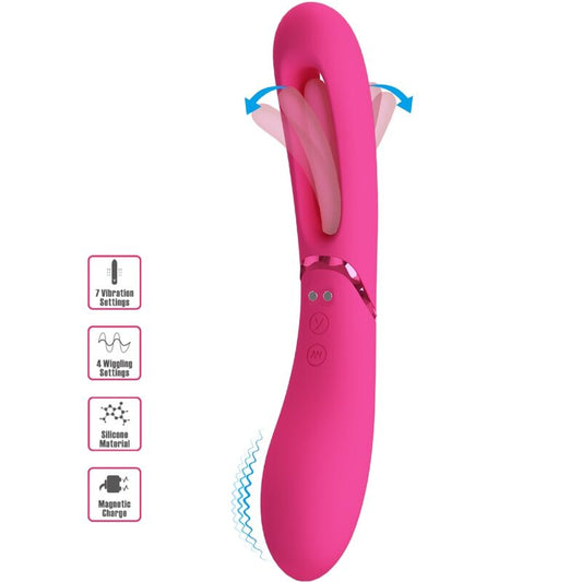 ROMANCE - VIBRATEUR POINT G LEXIE 7 VIBRATIONS ROSE - Sensualia