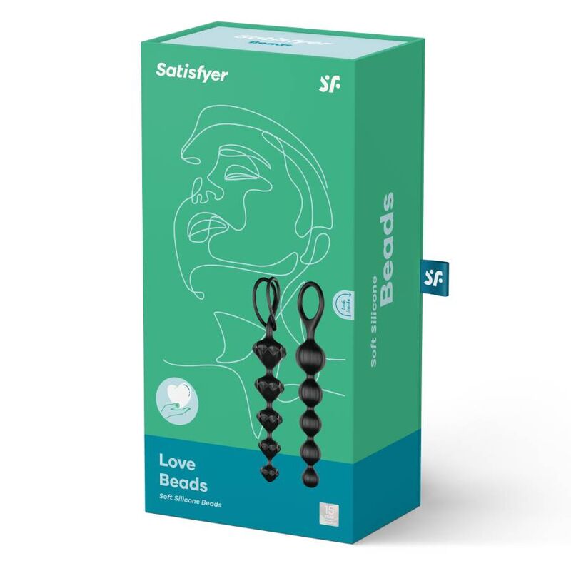 SATISFYER - LOVE BEADS NOIR - Sensualia