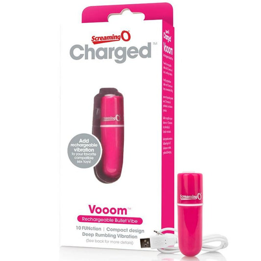 SCREAMING O - BALA VIBREURA RECHARGEABLE VOOOM ROSE - Sensualia
