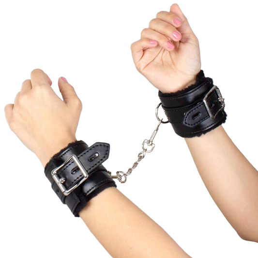 SECRETPLAY - MENOTTES DE BONDAGE NOIRES COLLECTION BDSM - Sensualia