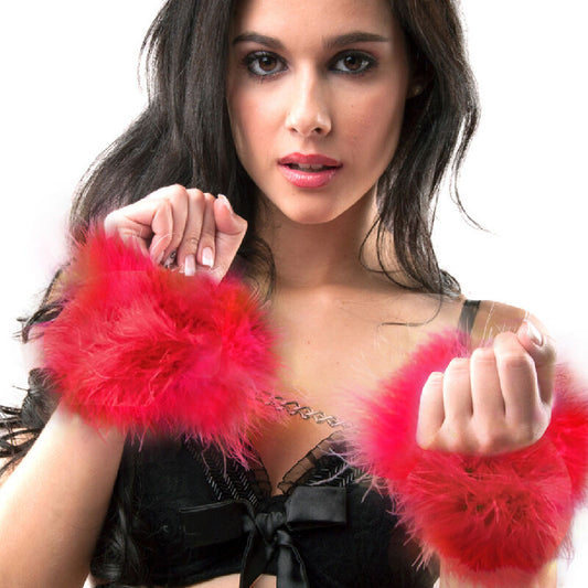 SECRETPLAY - MENOTTES MARABOU ROUGE - Sensualia