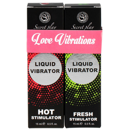 SECRETPLAY - VIBRATEUR LIQUIDE PACK LOVE VIBRATIONS - Sensualia