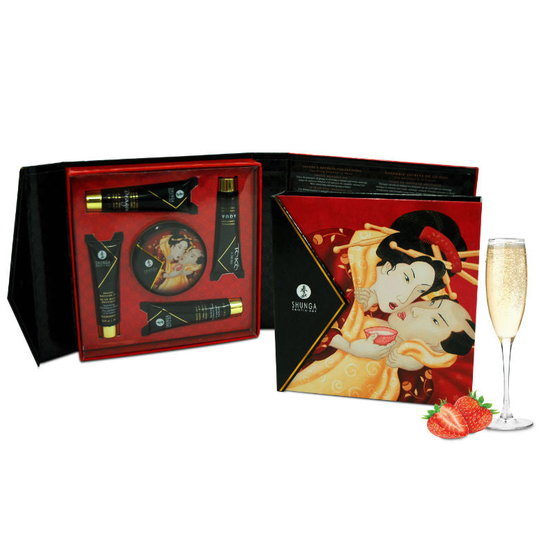 SHUNGA - KIT SECRET GEISHA FRAISES ET CAVA - Sensualia