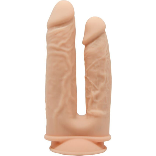 SILEXD - MODÈLE 1 VIBRATEUR PÉNIS RÉALISTE DOUBLE PÉNÉTRATION PREMIUM SILEXPAN SILICONE 17.5 / 19.5 CM - Sensualia