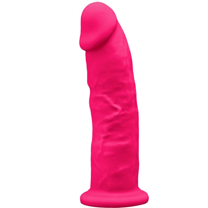 SILEXD - MODÈLE 2 PÉNIS RÉALISTE PREMIUM SILEXPAN SILICONE FUCHSIA 19 CM - Sensualia