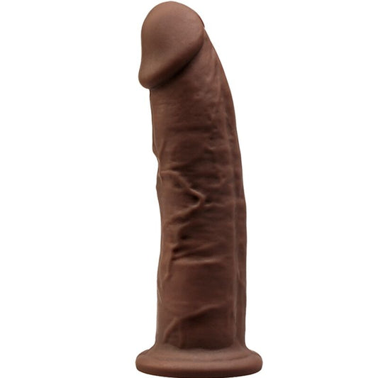 SILEXD - MODÈLE 2 PÉNIS RÉALISTE PREMIUM SILEXPAN SILICONE MARRON 15 CM - Sensualia