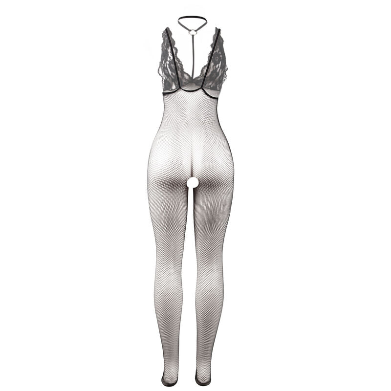 SUBBLIME - 951993 BODYSTOCKING RÉSILLE TRANSPARENTE NOIRE SANS FOURRURE TAILLE UNIQUE - Sensualia