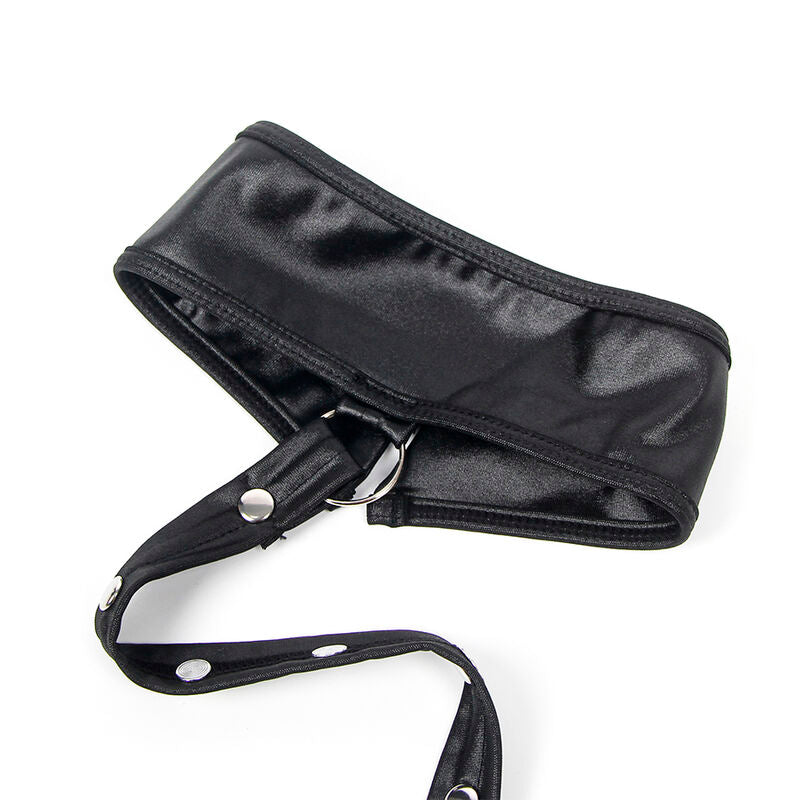 SUBBLIME - 954406 ROBE BONDAGE EN CUIR NOIR S/M - Sensualia