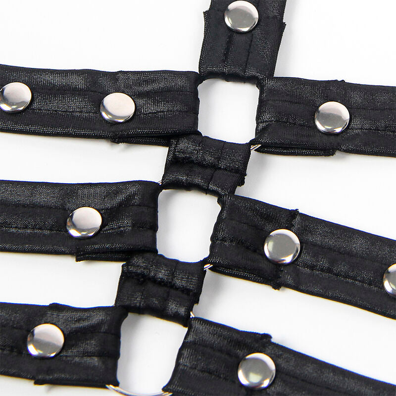 SUBBLIME - 954406 ROBE BONDAGE EN CUIR NOIR S/M - Sensualia
