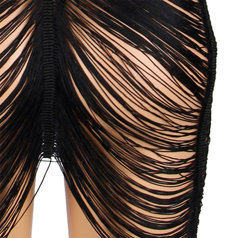 SUBBLIME - 954239 ROBE À BRETELLES + STRING NOIR L/XL - Sensualia