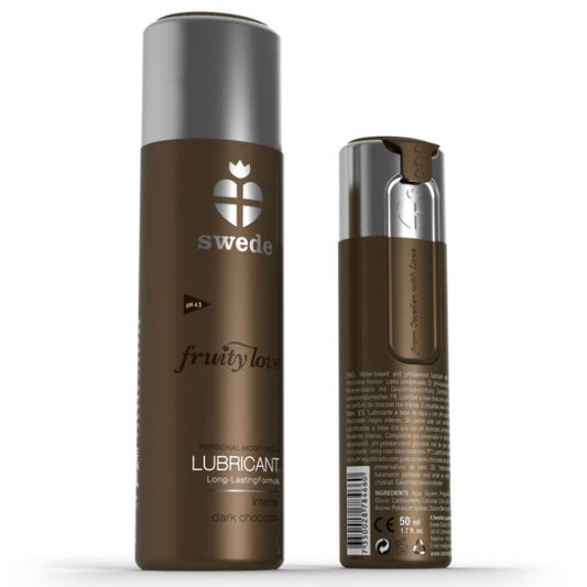 SWEDE - FRUITY LOVE LUBRIFIANT CHOCOLAT NOIR 100 ML - Sensualia