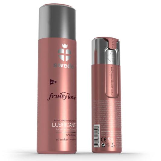 SWEDE - FRUITY LOVE LUBRIFIANT VIN MOUSSEUX FRAISE 50 ML - Sensualia