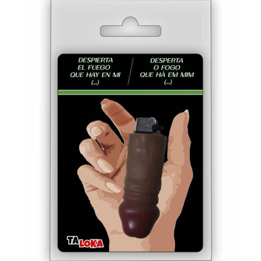 TALOKA - BRIQUET FANTASTIQUE EN FORME DE PÉNIS DE COULEUR MULATTO 100% RECHARGEABLE - Sensualia
