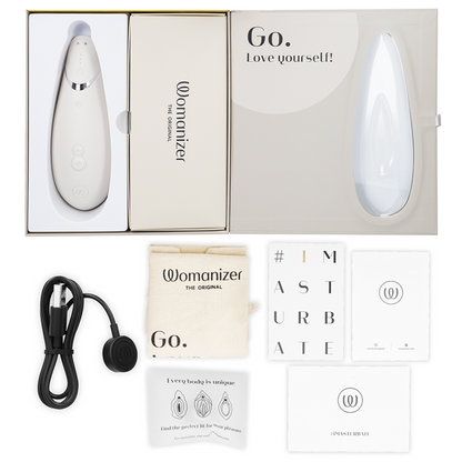 WOMANIZER - STIMULATEUR CLITORAL PREMIUM 2 GRIS CHAUD - Sensualia